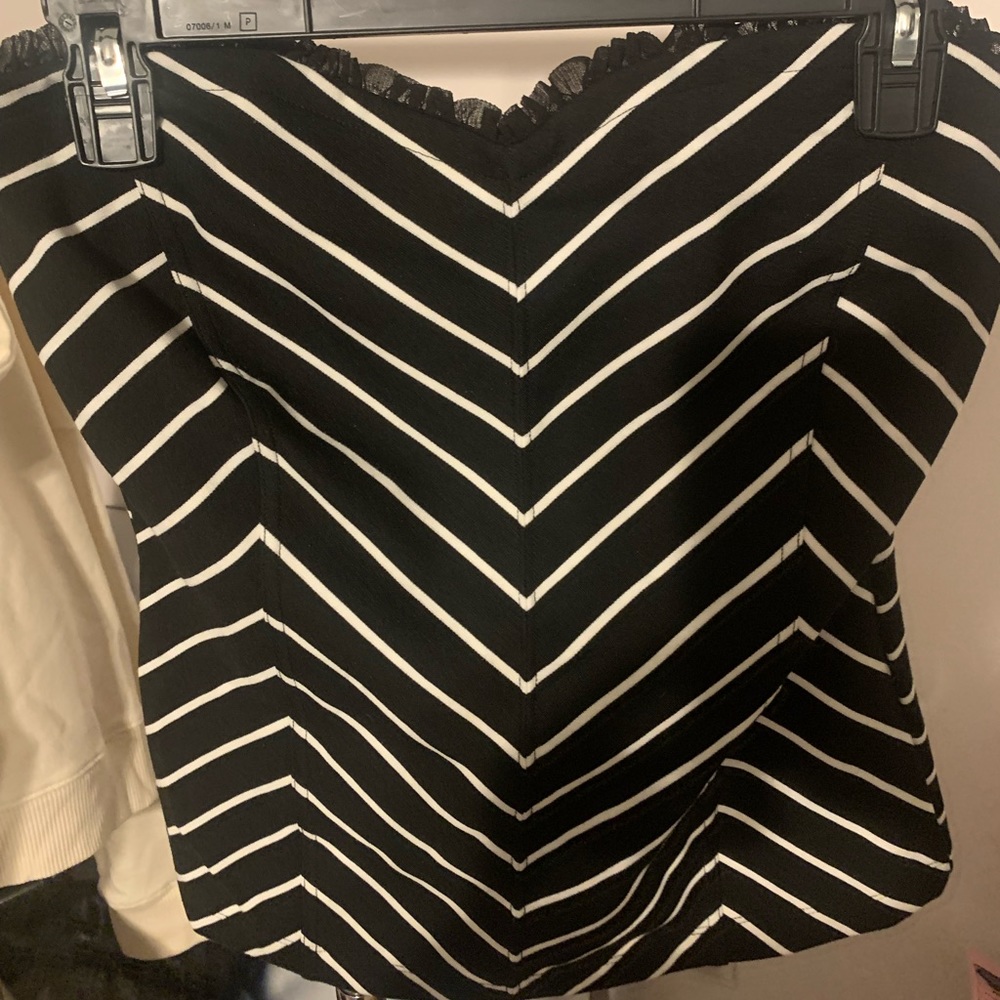WHBM strapless top